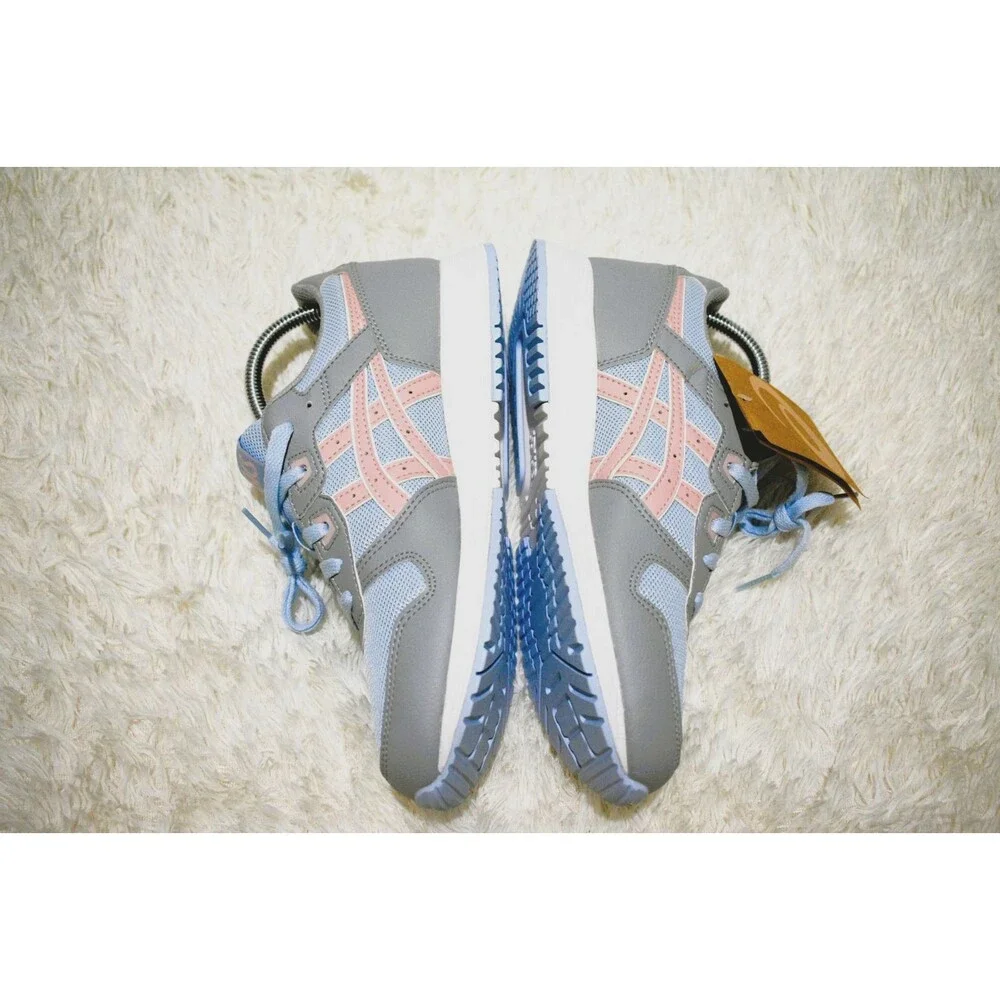 ASICS Baby Blue Gray Pink Mesh Running Training Shoe - Men's 7 or Women's 9